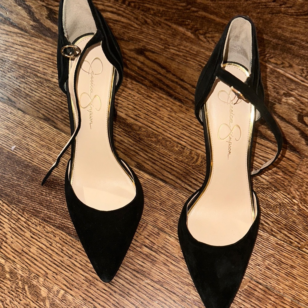 Jessica Simpson Black Pointed Heels
